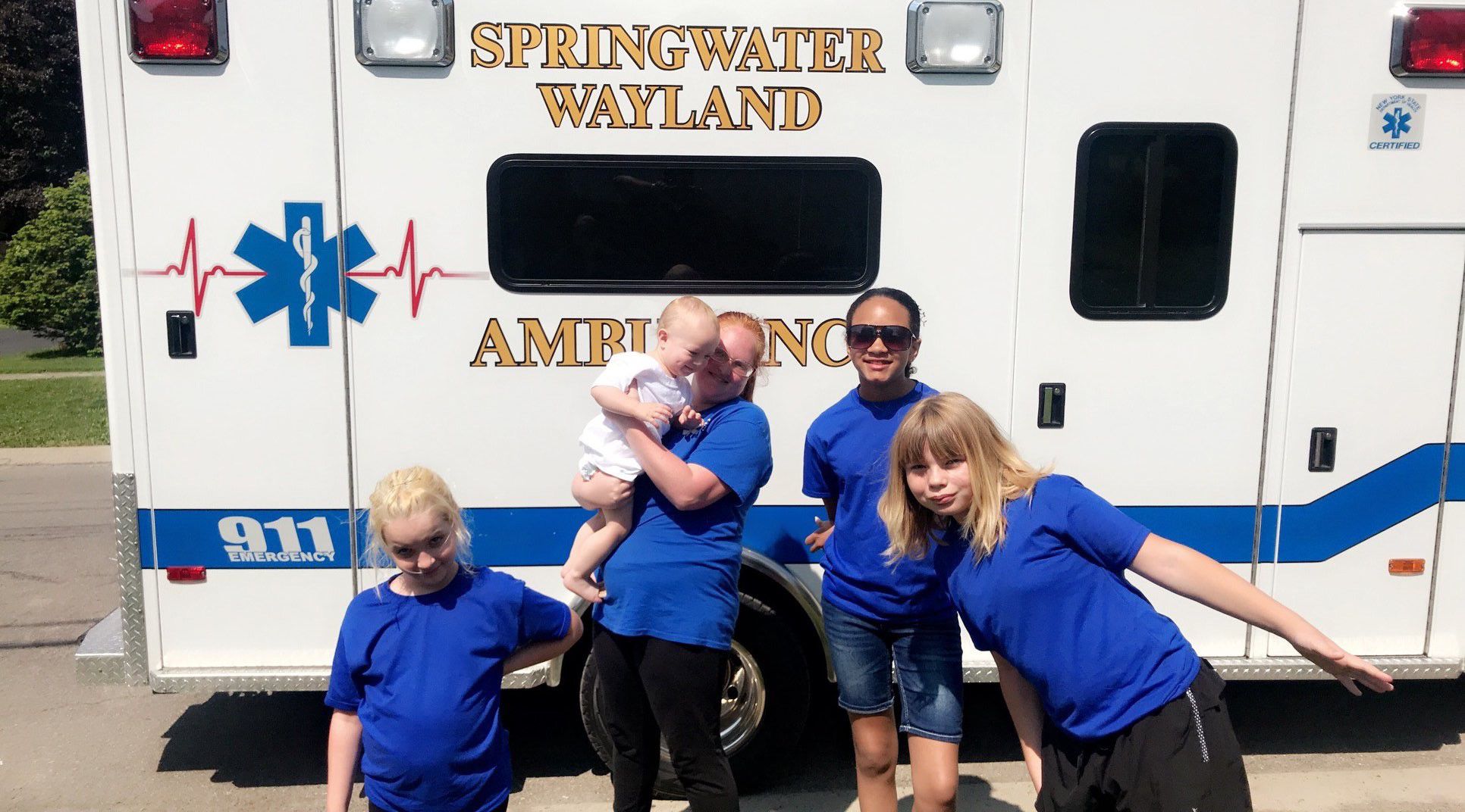 Striking a pose for the Springwater Wayland EMS!